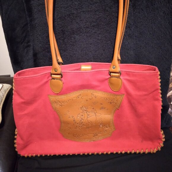 Disney Handbags - Winnie the Pooh and Tiger Plush Leather Purse (look at photos for call-out)